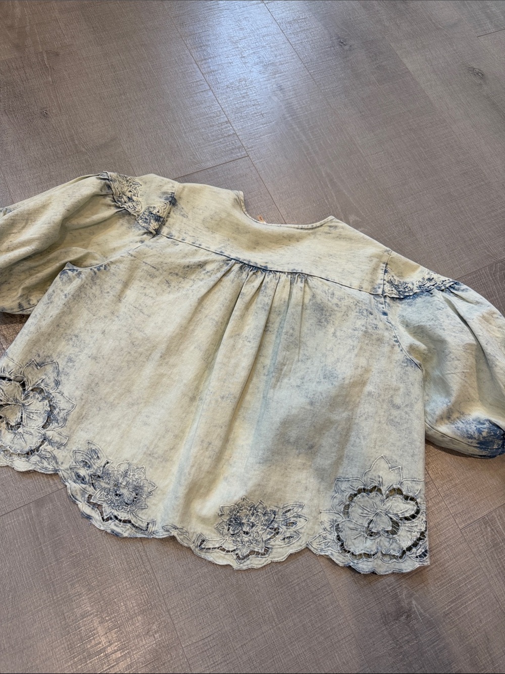 Free People Corinna Denim Top - Picture 5 of 5
